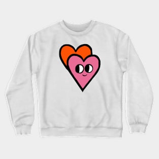 Heart With Face Crewneck Sweatshirt